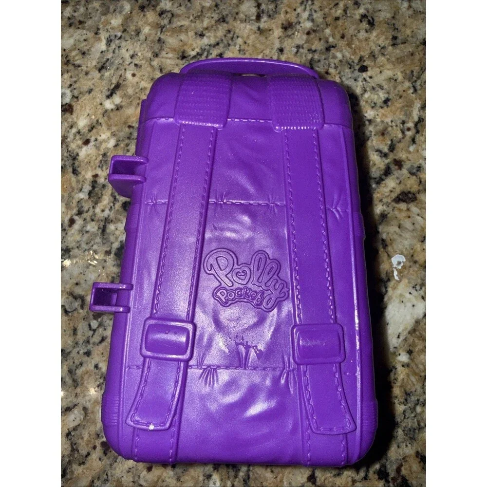 2017 Mattel Polly Pocket FRY40 Backpack Island Vacation Fun Treasure Chest Beach